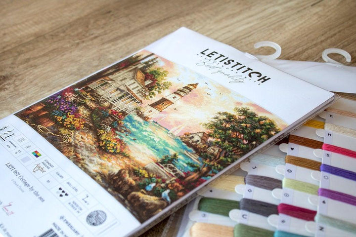 Counted Cross Stitch Kit Cottage by the sea Leti962