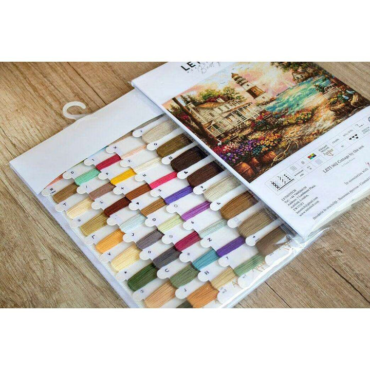 Counted Cross Stitch Kit Cottage by the sea Leti962