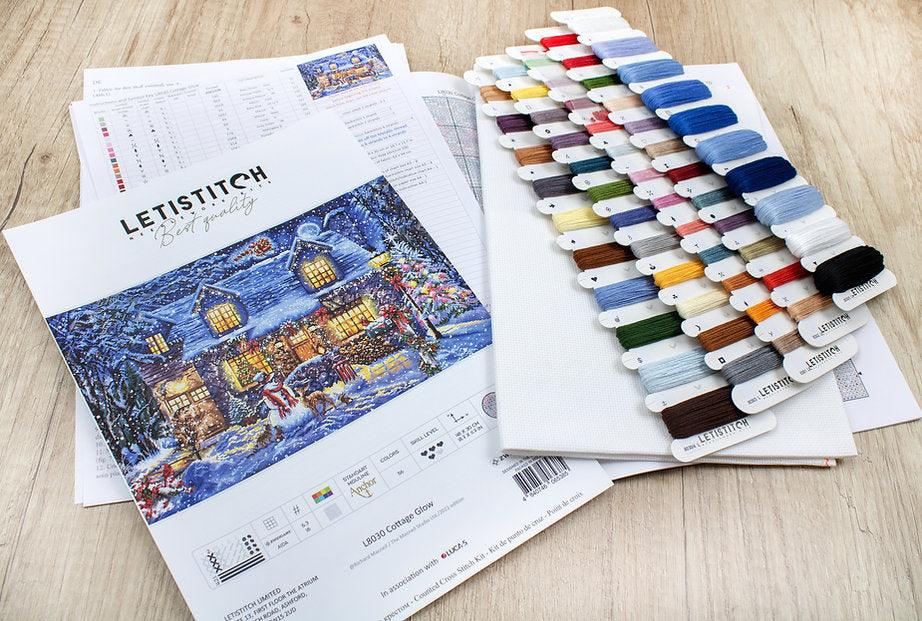Counted Cross Stitch Kit Cottage Glow L8030