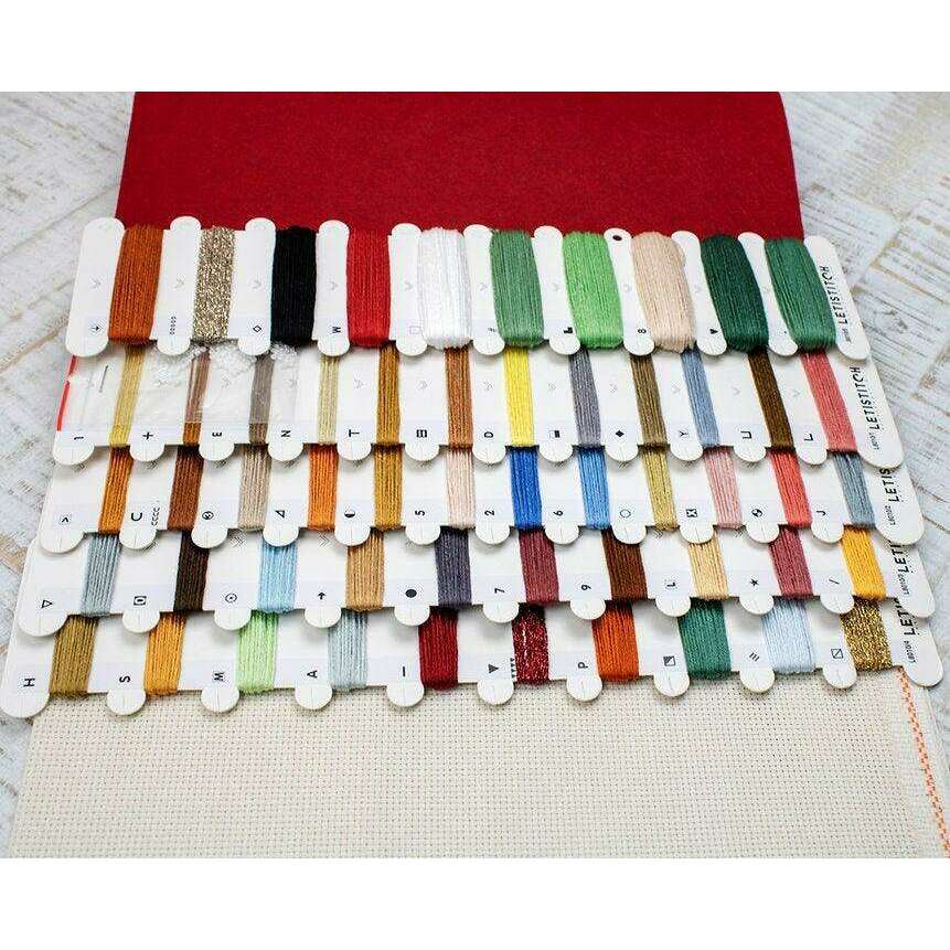 Counted Cross Stitch Kit Cozy Christmas Stocking L8010