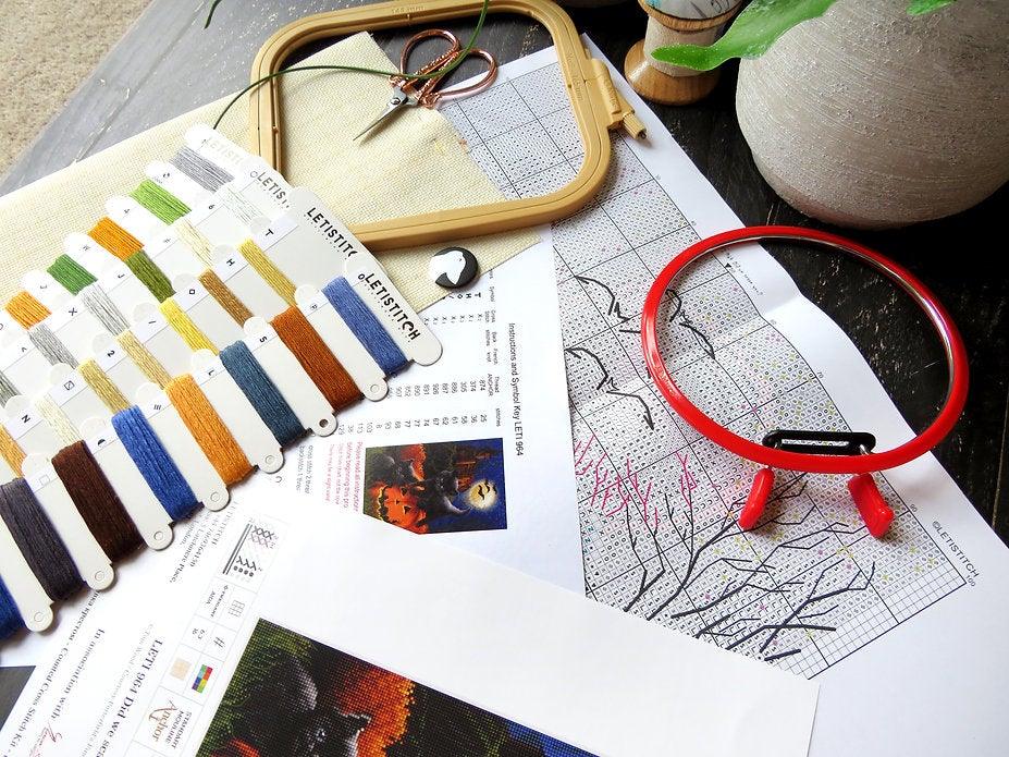 Counted Cross Stitch Kit Did we scare you? Leti964