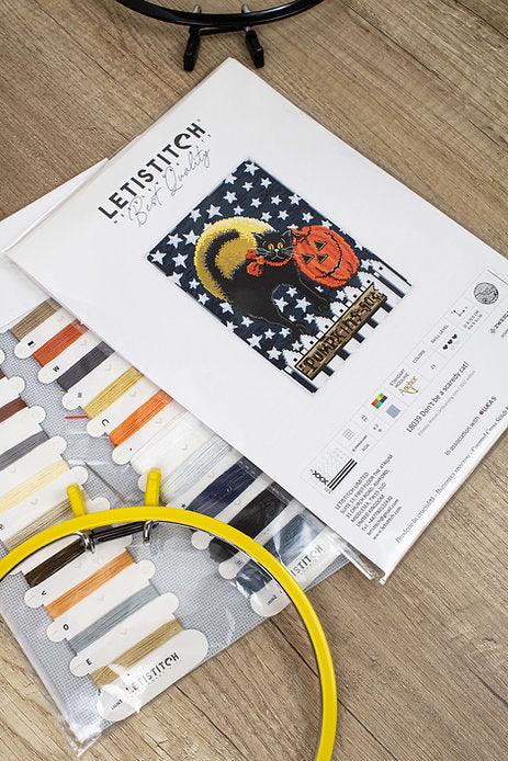 Counted Cross Stitch Kit Don't be a scaredy cat! L8039