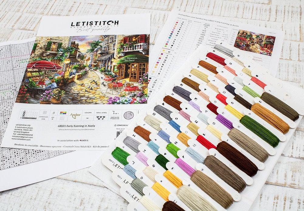 Counted Cross Stitch Kit Early Evening in Avola L8021