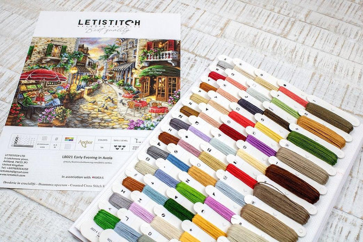 Counted Cross Stitch Kit Early Evening in Avola L8021