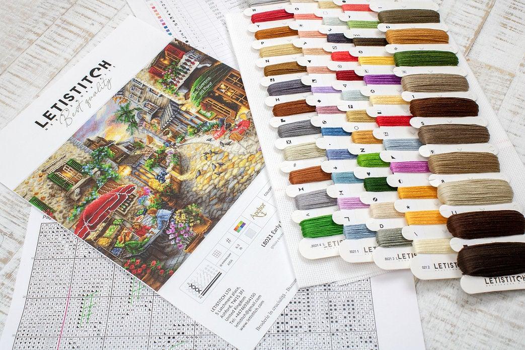 Counted Cross Stitch Kit Early Evening in Avola L8021