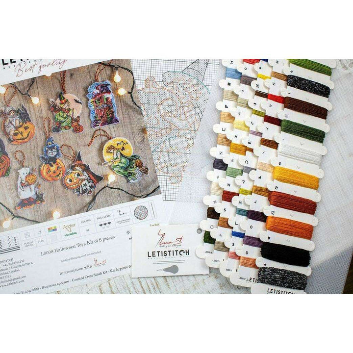 Counted Cross Stitch Kit Halloween Toys  L8008