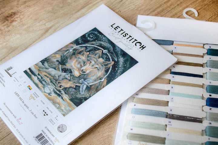 Counted Cross Stitch Kit In spirit I am free Leti955