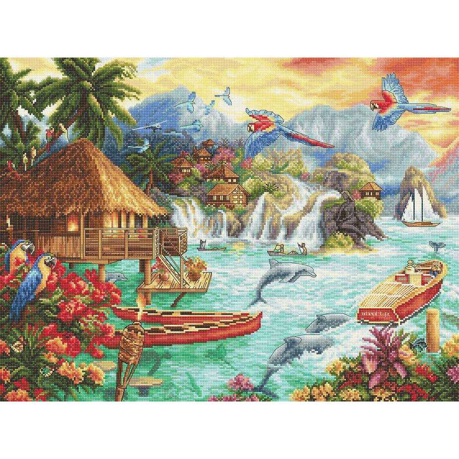 Counted Cross Stitch Kit Island Life Leti925