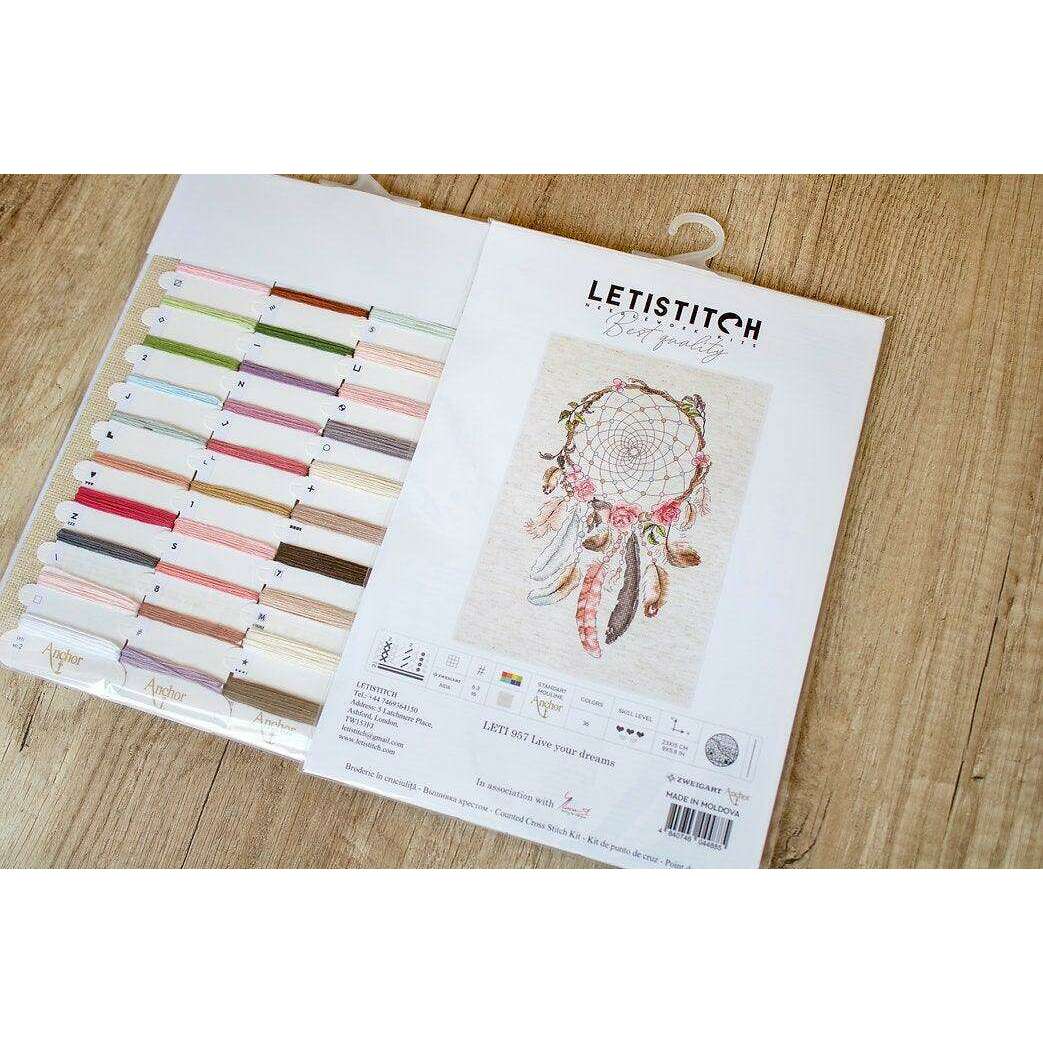 Counted Cross Stitch Kit Live your dreams Leti957