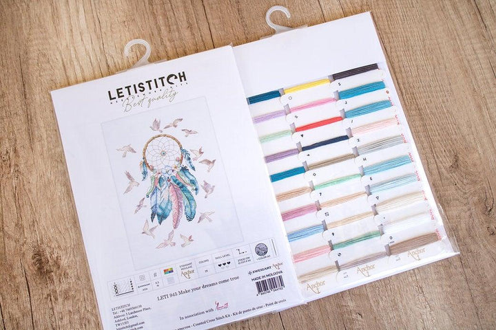 Counted Cross Stitch Kit Make your dreams come true Leti945