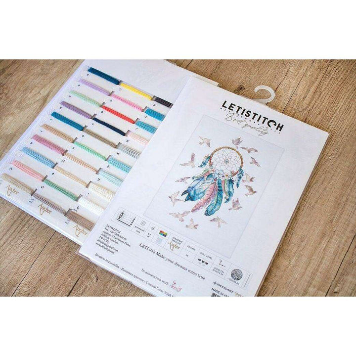 Counted Cross Stitch Kit Make your dreams come true Leti945