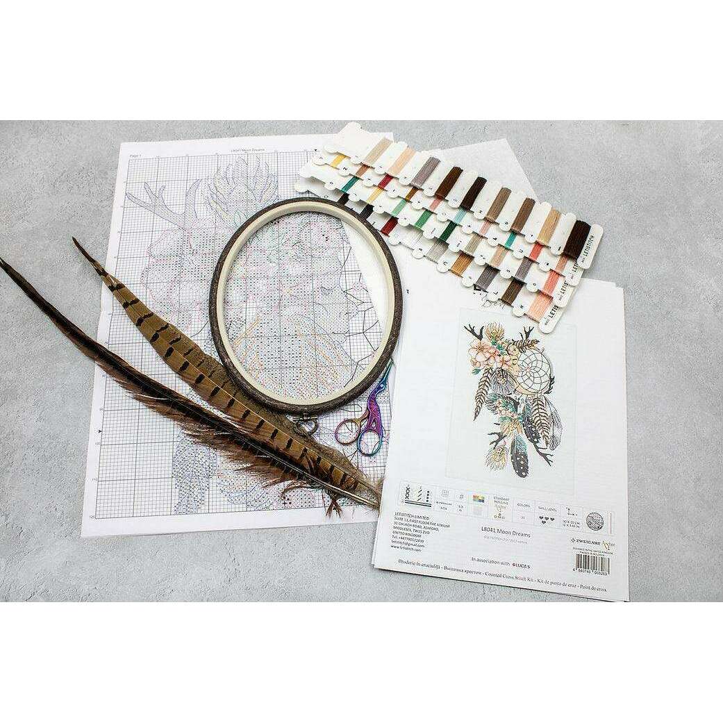 Counted Cross Stitch Kit Moon Dreams L8041