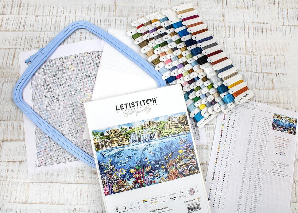 Counted Cross Stitch Kit Pirate Island L8036