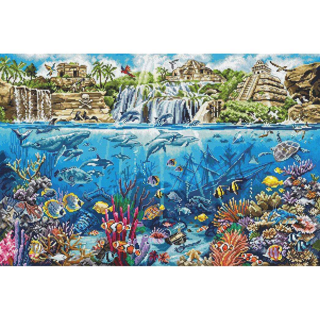 Counted Cross Stitch Kit Pirate Island L8036