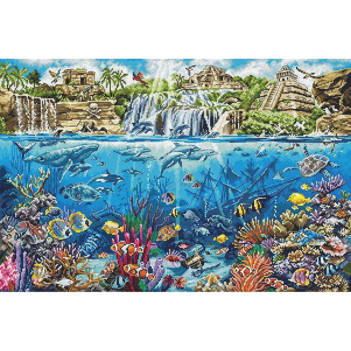 Counted Cross Stitch Kit Pirate Island L8036