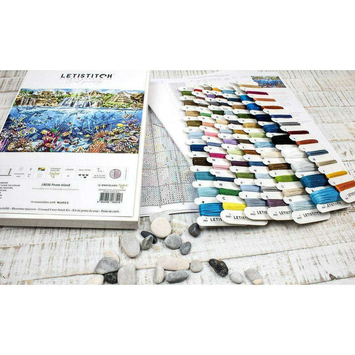 Counted Cross Stitch Kit Pirate Island L8036