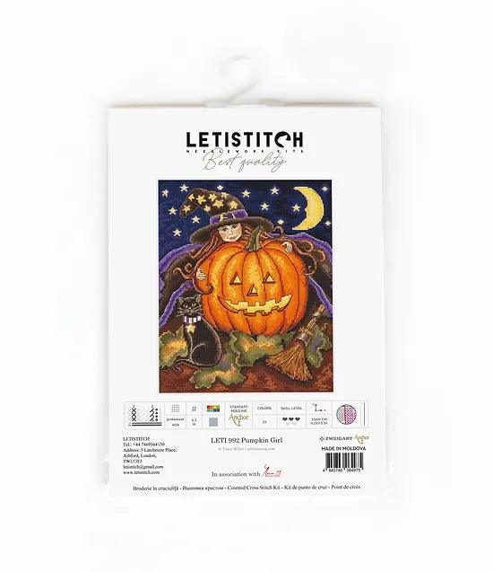 Counted Cross Stitch Kit Pumpkin Girl Leti992