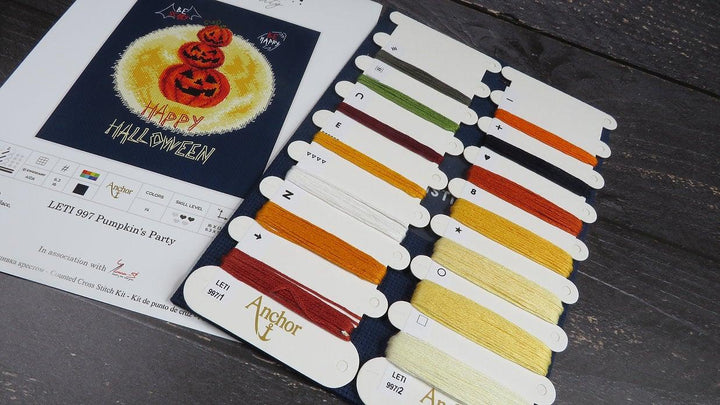 Counted Cross Stitch Kit Pumpkin's Party Leti997