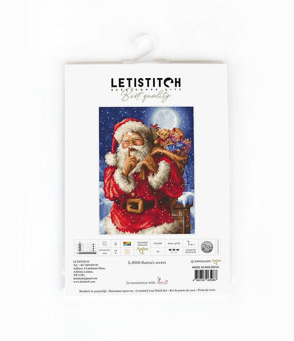 Counted Cross Stitch Kit Santa Christmas secret L8000