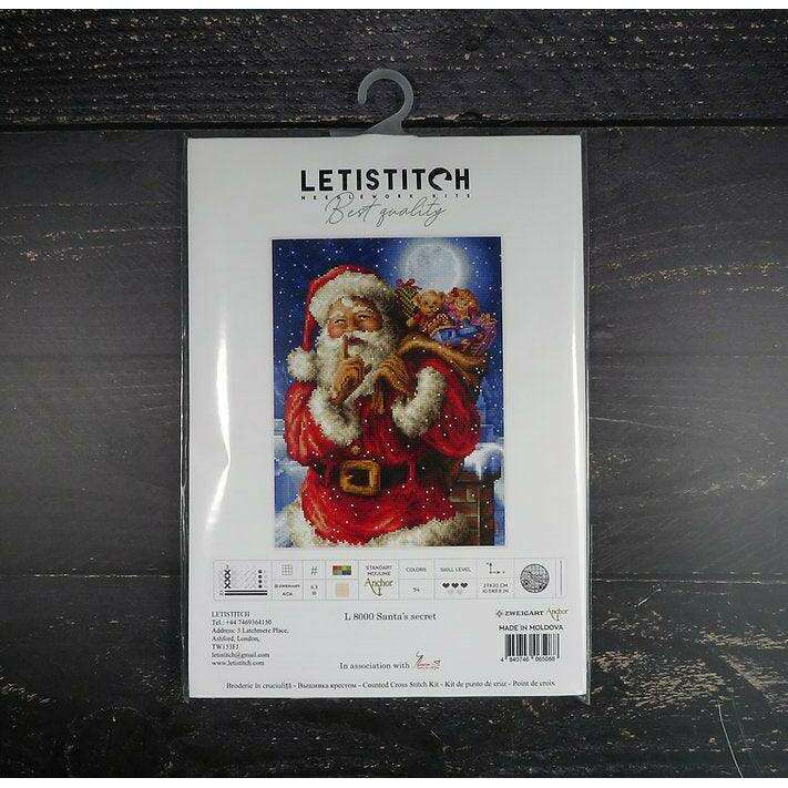 Counted Cross Stitch Kit Santa Christmas secret L8000
