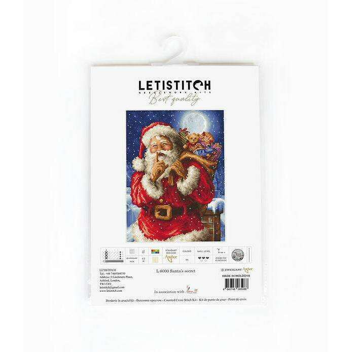 Counted Cross Stitch Kit Santa Christmas secret L8000