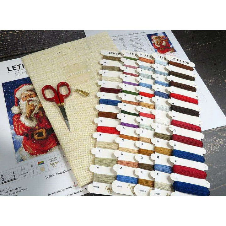 Counted Cross Stitch Kit Santa Christmas secret L8000