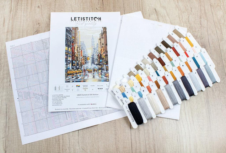Counted Cross Stitch Kit Sunset on 5th Avenue L8025