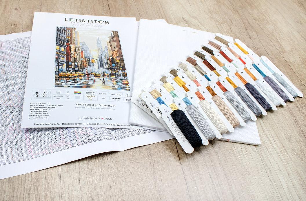 Counted Cross Stitch Kit Sunset on 5th Avenue L8025