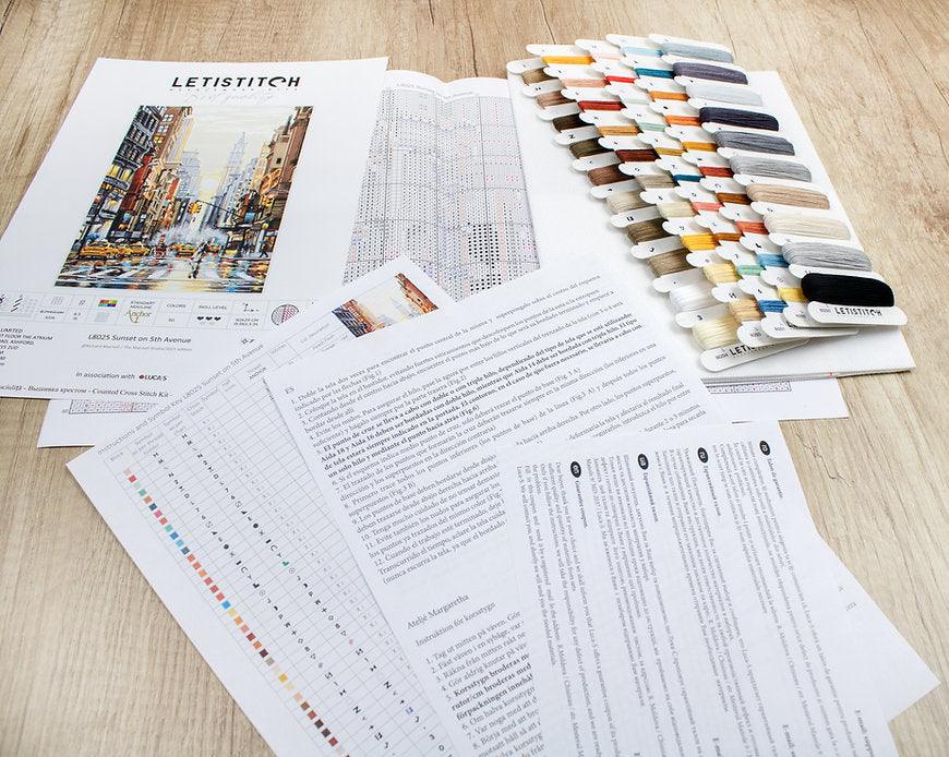 Counted Cross Stitch Kit Sunset on 5th Avenue L8025