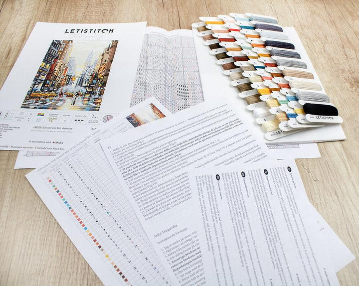 Counted Cross Stitch Kit Sunset on 5th Avenue L8025