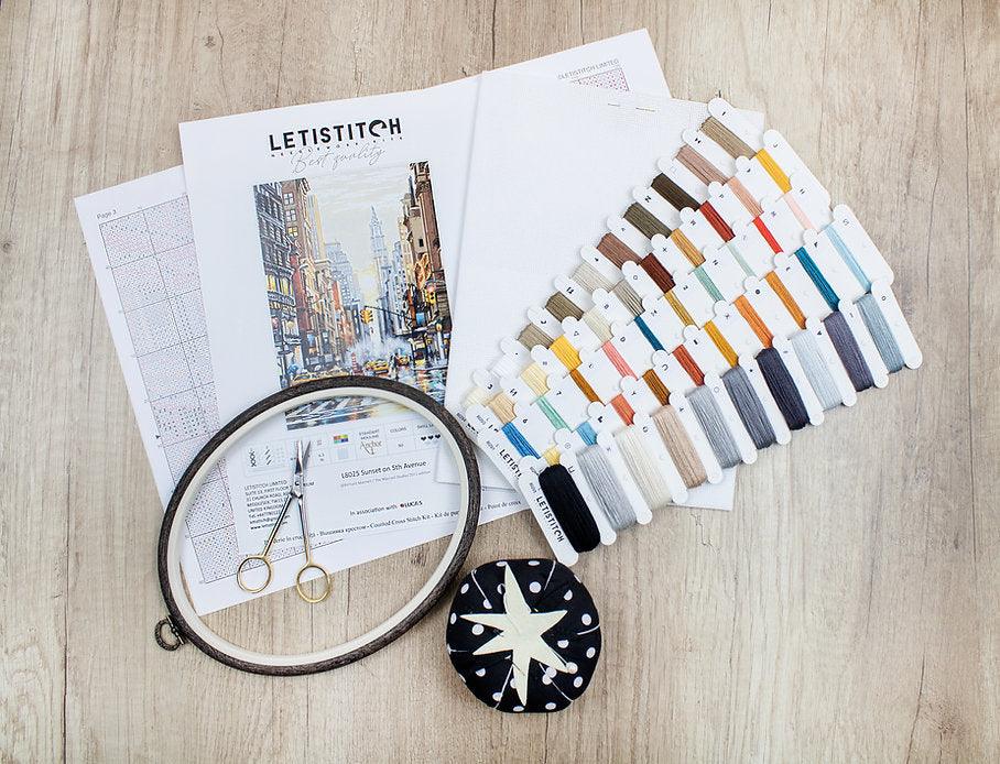 Counted Cross Stitch Kit Sunset on 5th Avenue L8025