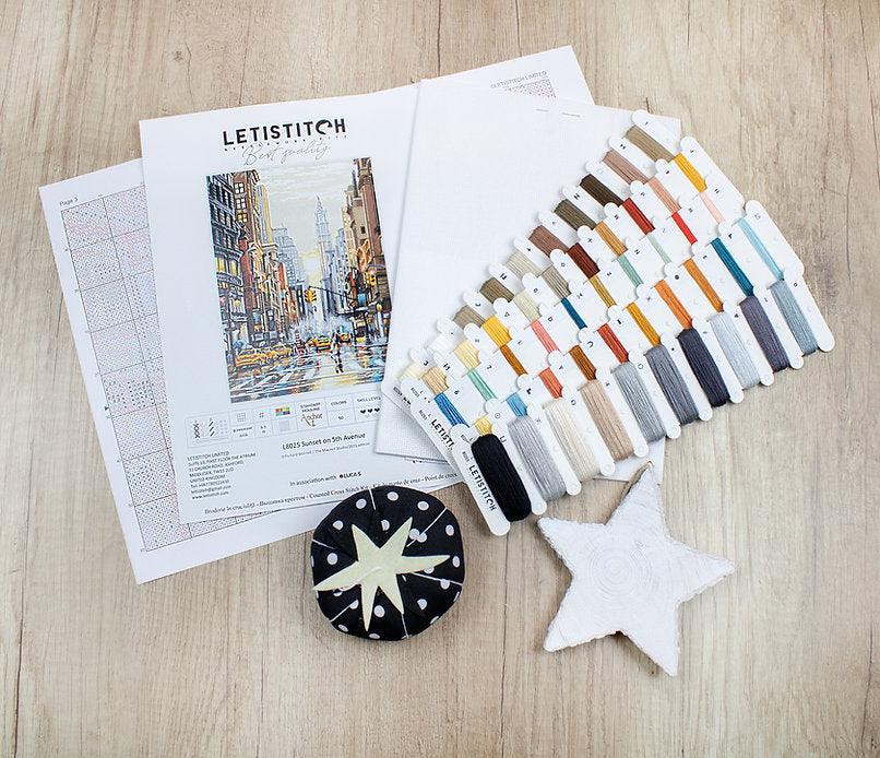 Counted Cross Stitch Kit Sunset on 5th Avenue L8025