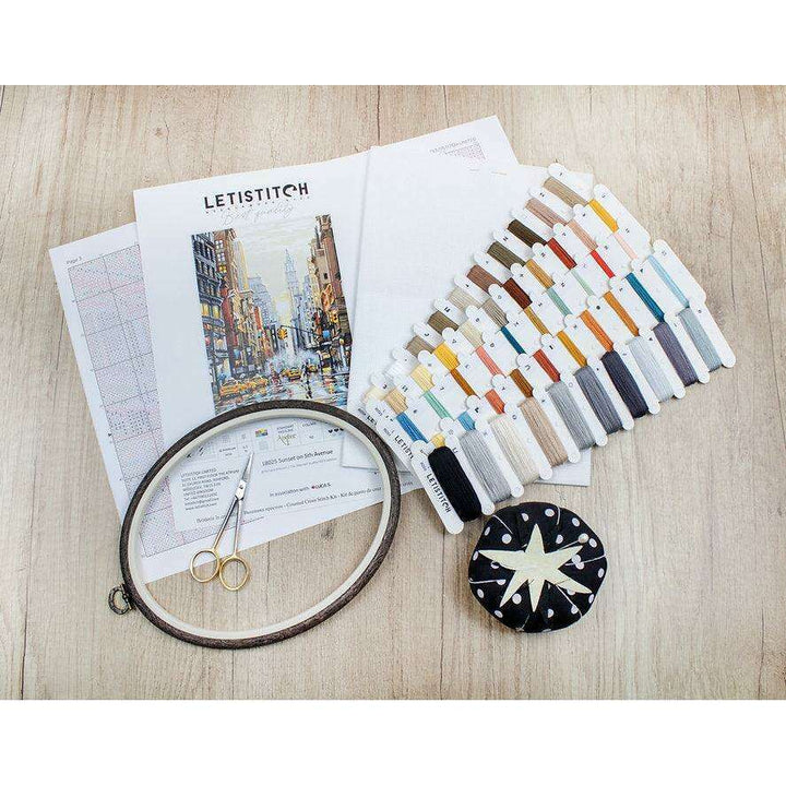 Counted Cross Stitch Kit Sunset on 5th Avenue L8025