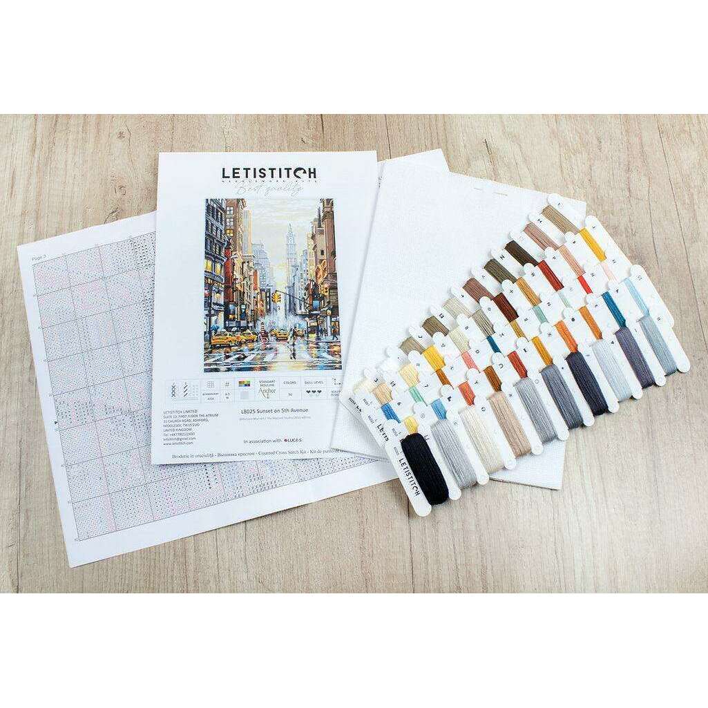 Counted Cross Stitch Kit Sunset on 5th Avenue L8025