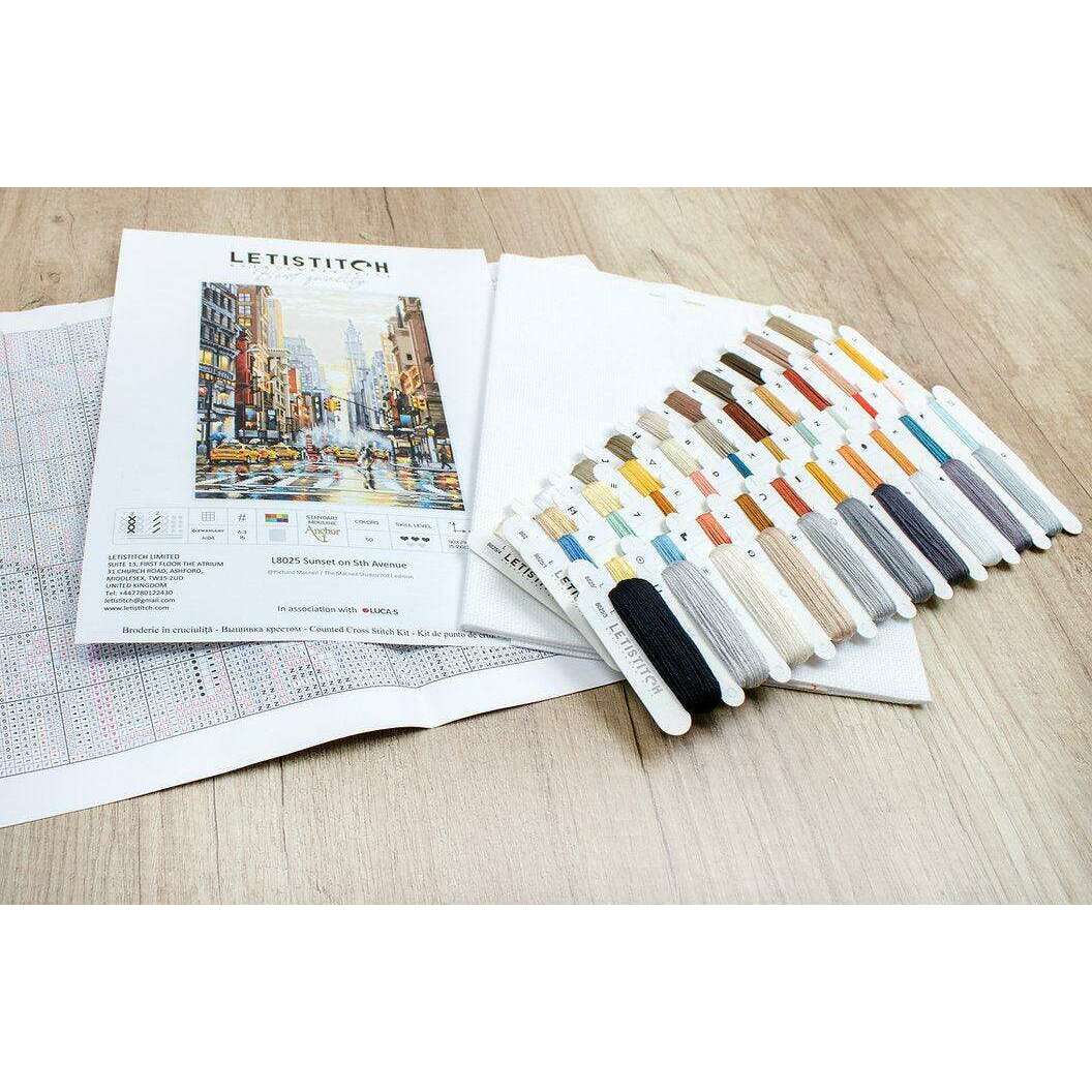 Counted Cross Stitch Kit Sunset on 5th Avenue L8025