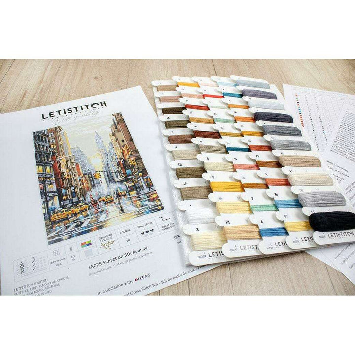 Counted Cross Stitch Kit Sunset on 5th Avenue L8025