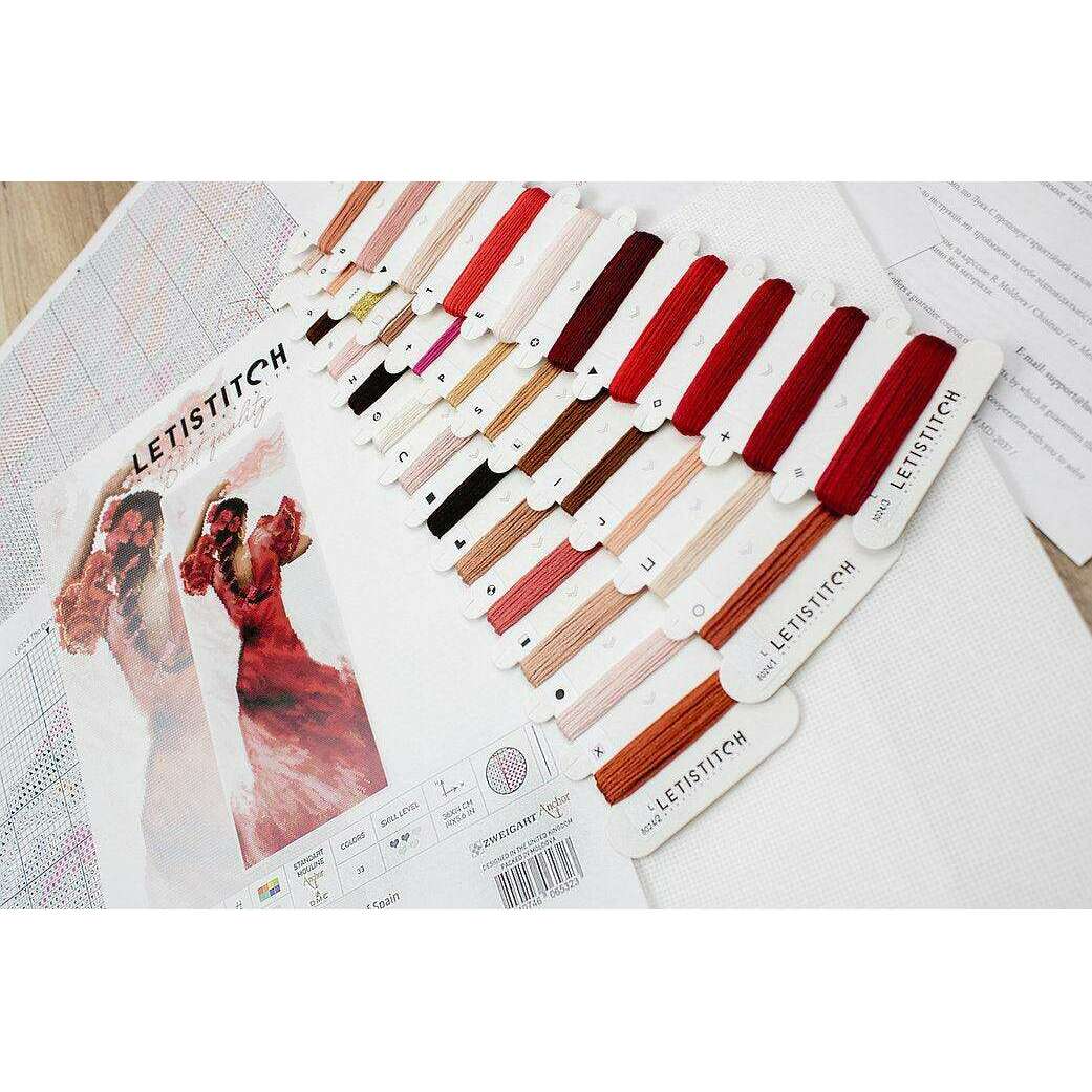 Counted Cross Stitch Kit The Dance of Spain L8024