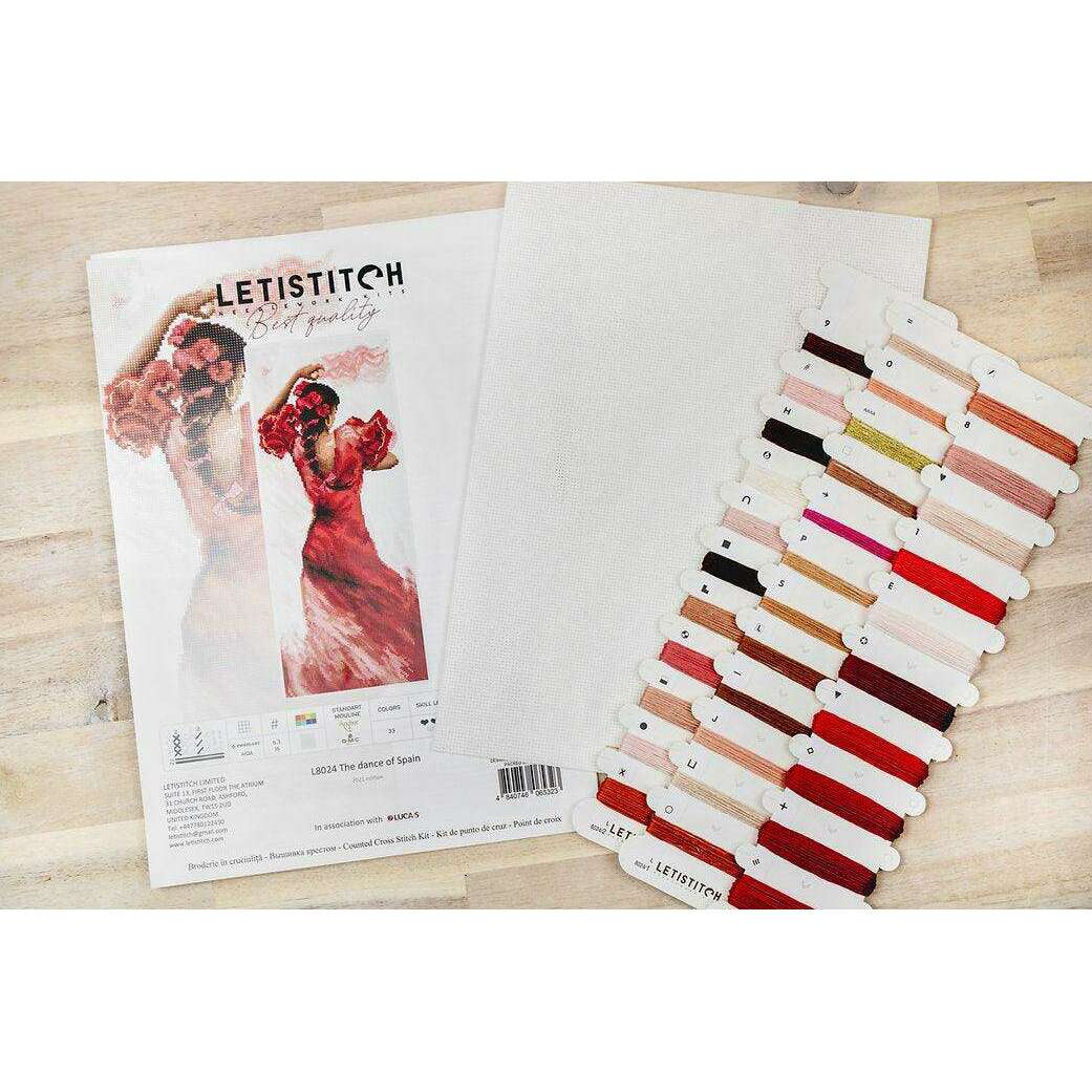 Counted Cross Stitch Kit The Dance of Spain L8024