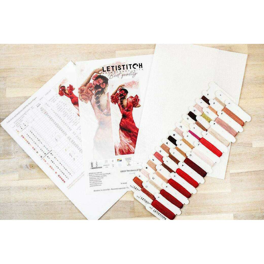 Counted Cross Stitch Kit The Dance of Spain L8024