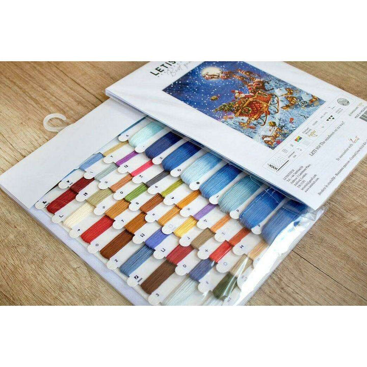 Counted Cross Stitch Kit The reindeers on their way! Leti958