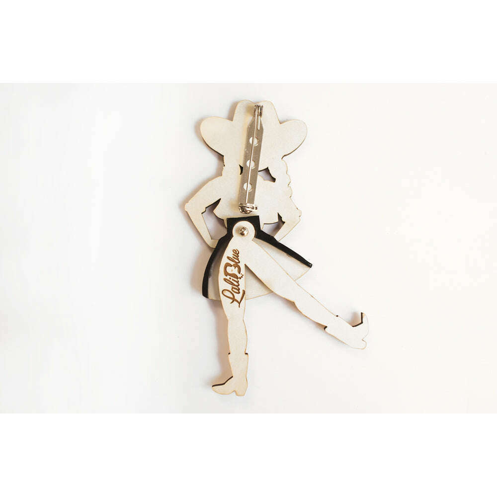 Country girl dancing Brooch by Laliblue 3