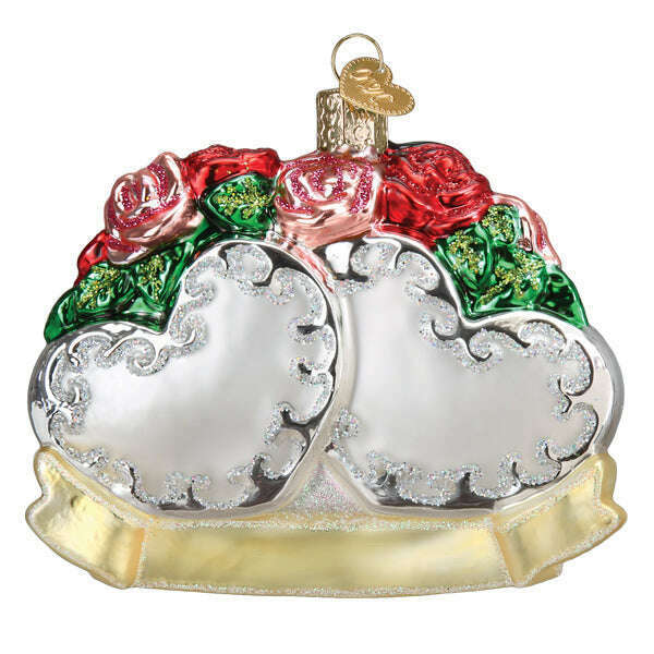Old World Christmas Couples First Christmas Blown Glass Ornament