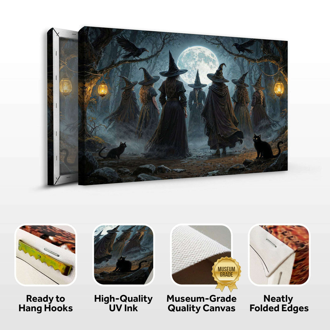 Coven of Witches Halloween Wall Art