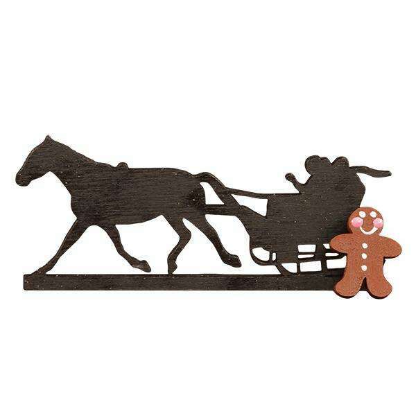 Old World Christmas Covered Bridge and Sleigh Blown Glass Ornament