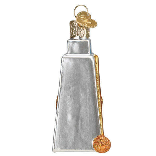 Old World Christmas Cowbell Blown Glass Ornament
