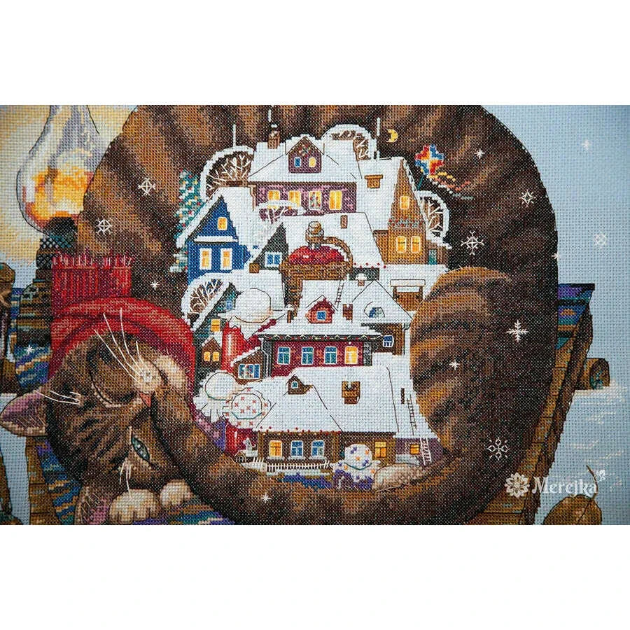 Cozy Winter K-107 Counted Cross-Stitch Kit