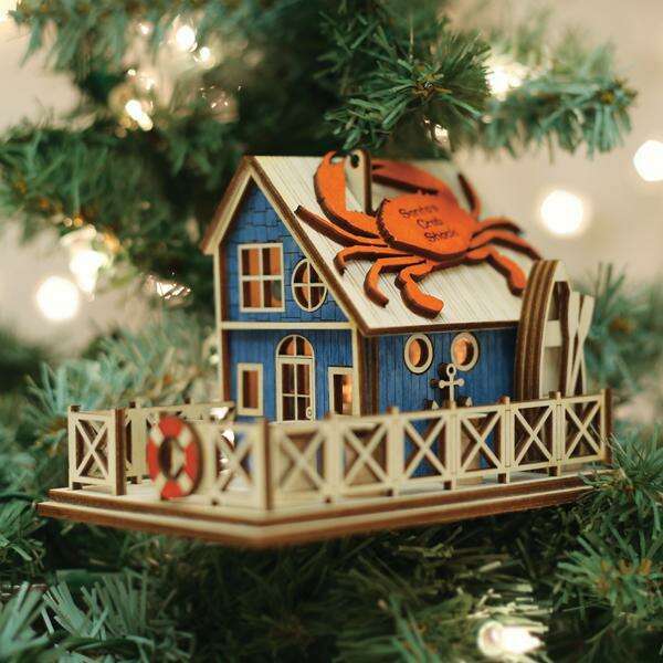 Old World Christmas Santa's Crab Shack Light-Up Ornament
