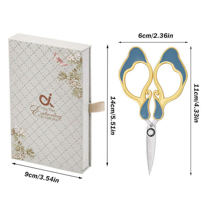 Craft Scissors for Felting & Embroidery Wizardi F07-M13-1-orange-blue