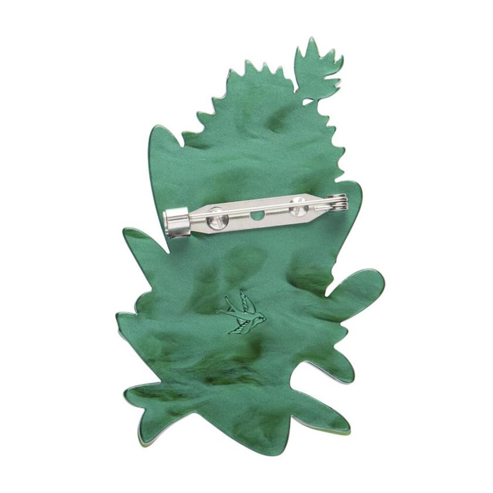 Crimson Bottlebrush Brooch by Erstwilder 1