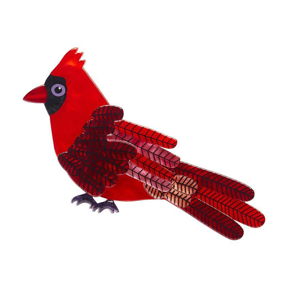 Crimson Cardinal Brooch by Erstwilder image